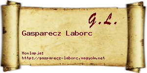 Gasparecz Laborc névjegykártya